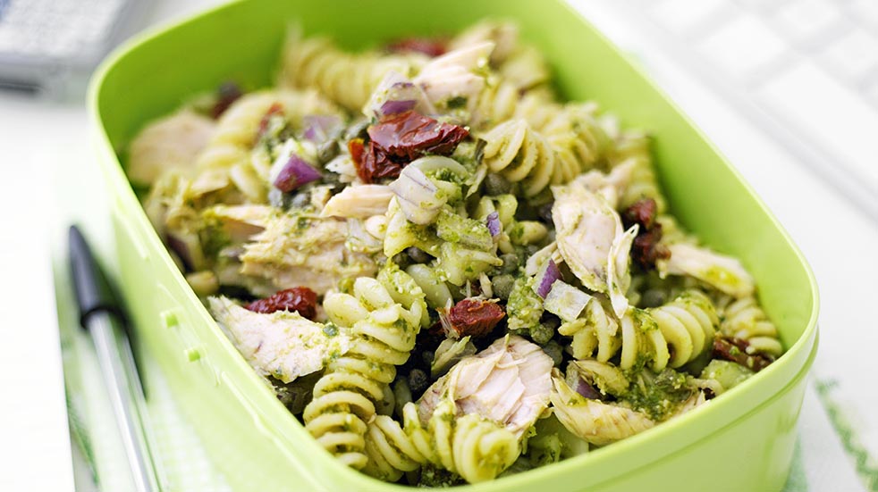 Store cupboard recipes; pasta salad